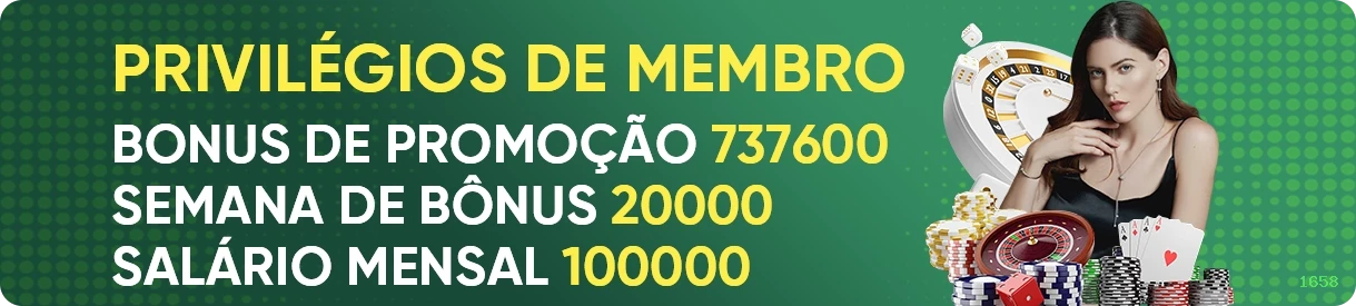 Promoções e bônus exclusivos da 1658